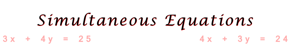 Simultaneous Equations